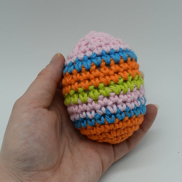 Handcrafted Crochet catnip Easter egg cat toy - Picture 2 of 5